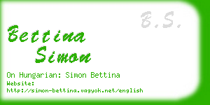 bettina simon business card